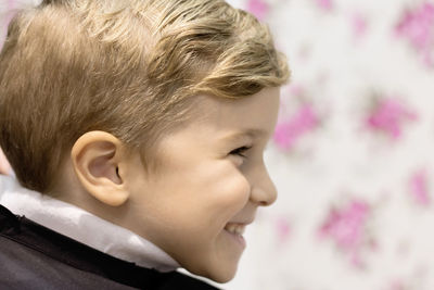 Close-up portrait of boy