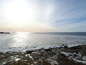 Scenic view of sea against sky