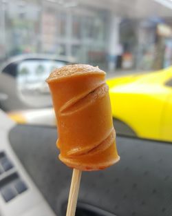 Close-up of ice cream cone