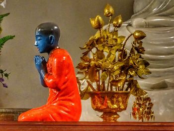 Close-up of buddha statue