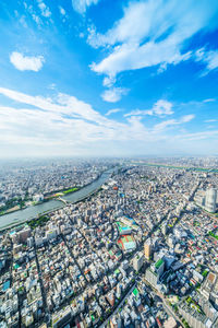 Cityscape against sky