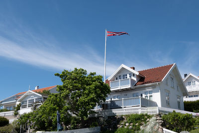 Low angle view of building against sky