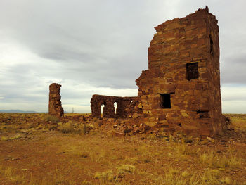 Old ruins against sky