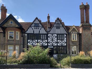 Exterior of historic building against sky