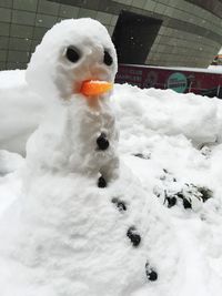 Close-up of snow in winter