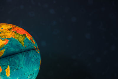 Close-up of crystal ball