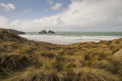 Scenic view of sea against sky