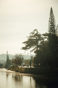 Scenic view of river against sky