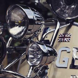 Close-up of vintage car