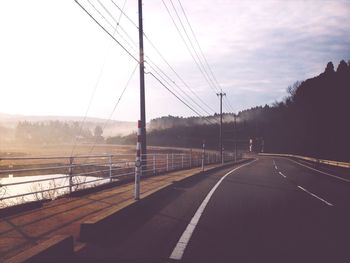 Road passing through landscape