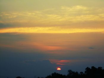 Silhouette of sky at sunset