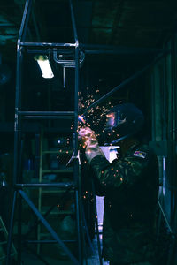 Welding of scenery for the theater