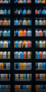 Full frame shot of illuminated lights