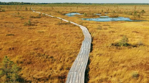 High angle view of landscape