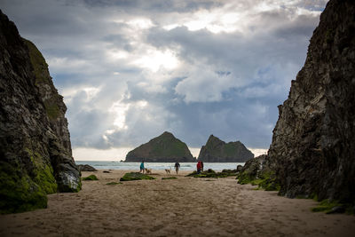 Panoramic view of beach against sky