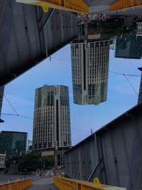 Low angle view of buildings against sky
