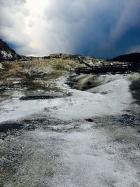 Scenic view of landscape against sky