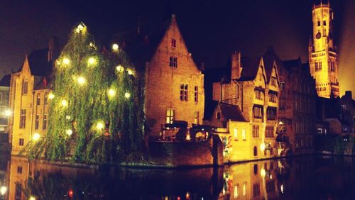 View of church at night