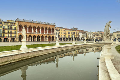 The beautiful square of prato della valle in padua