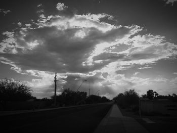 Country road passing through landscape