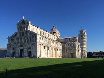 View of historical building against clear sky