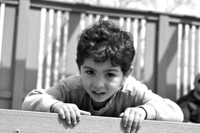 Portrait of cute boy