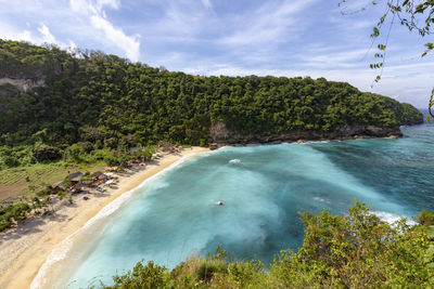 Scenic view of sea against sky