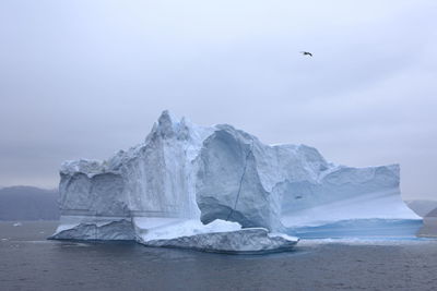 Scenic view of iceberg against  sky