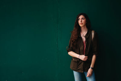 Portrait of young woman