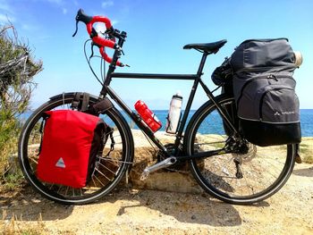Bicycle against sky