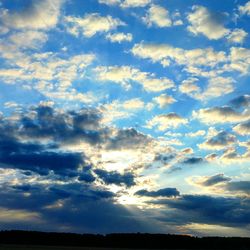 Low angle view of clouds in sky