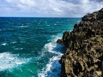 Scenic view of sea against sky