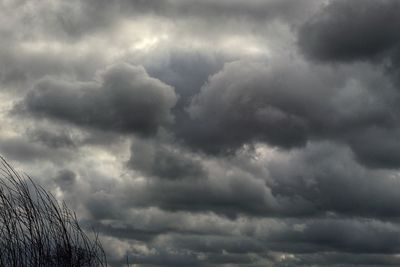 Low angle view of storm clouds in sky