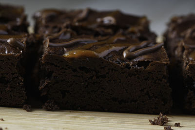 Close-up of chocolate cake