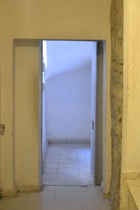 Interior of abandoned building