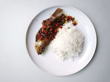 Close-up of food in plate