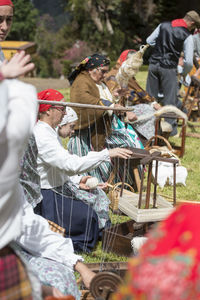 Group of people in traditional clothing