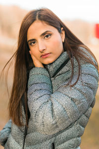 Portrait of young woman