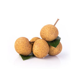 Close-up of fruits against white background