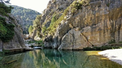 Rocky lakeside