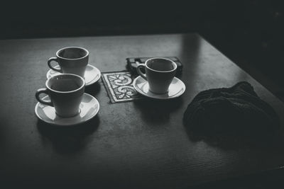 Close-up of coffee on table