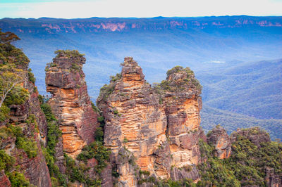 View of rock formations