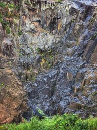 Scenic view of rock formation