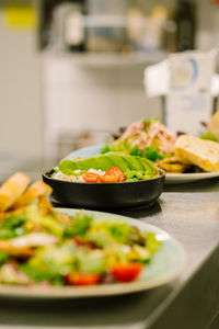 Avocado bowl and other dishes