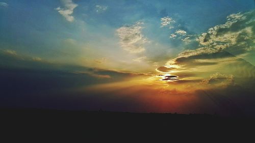 Scenic view of sky during sunset