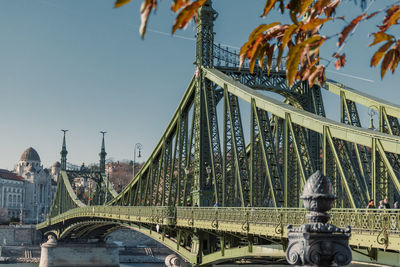 Low angle view of bridge against sky