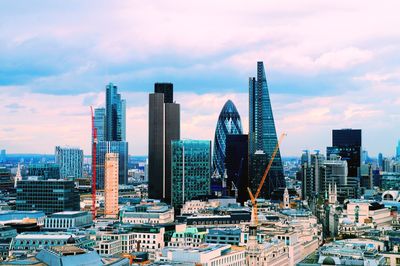 View of modern skyline