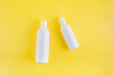 White cosmetic mockup bottles. spa, skin care, body treatment