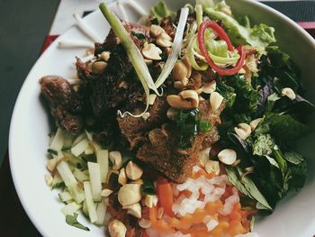 Close-up of food in plate