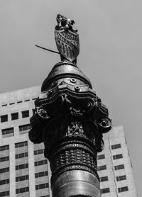 Low angle view of statue